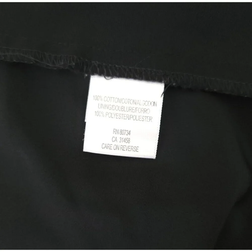 BCBGMaxAzria Black Eyelet Strapless Dress Fully Lined Size 8 - Picture 5 of 6